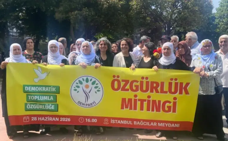 DEM Parti'den İstanbul'da miting çağrısı: 28 Haziran'da Bağcılar'da düzenlenecek