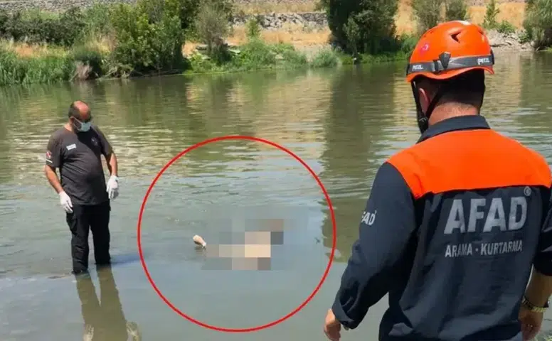 Diyarbakırda Dicle Nehri yüzeyinde bir erkek cansız bedeni keşfedildi