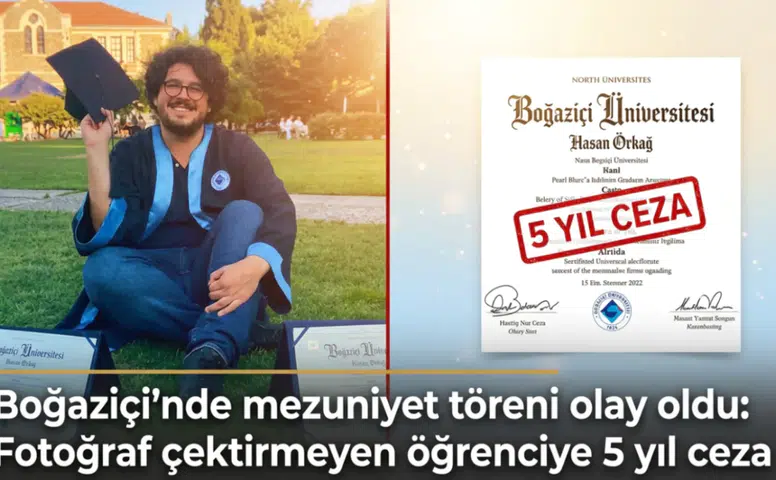 Boğaziçi'nde diploma töreni tartışması: Fotoğrafı reddetti, kampüse giriş kartı iptal edildi