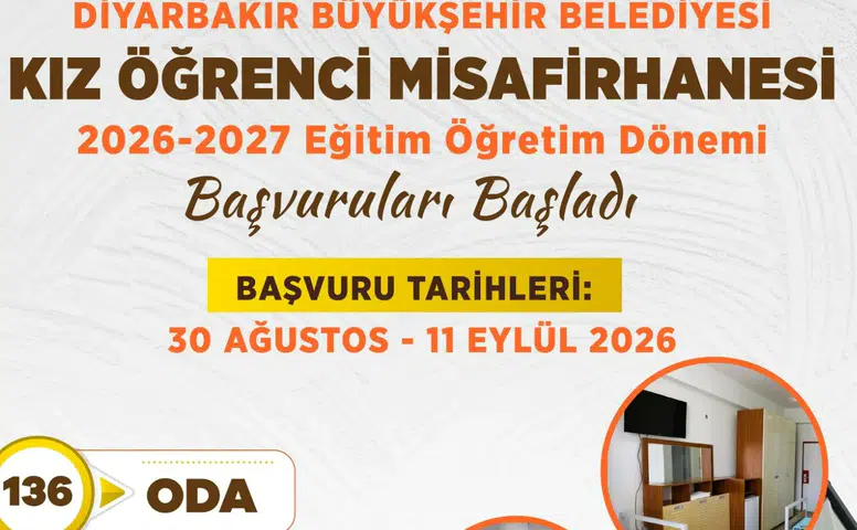 Diyarbakır’da 391 kişilik kız öğrenci yurdu için başvurular başladı