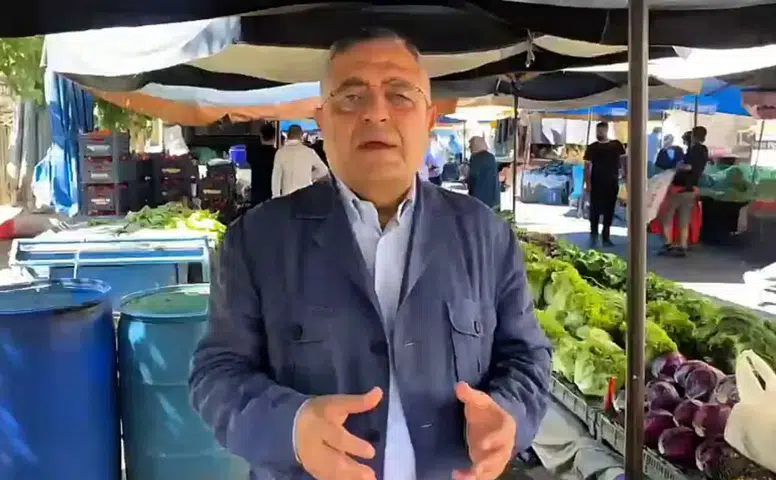 Sezgin Tanrıkulu Diyarbakır pazarında: Asgari ücret açlık sınırının altında