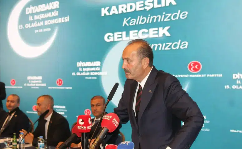 MHP'nin Diyarbakır kongresinde Osmanağaoğlu'ndan Terörsüz Türkiye vurgusu