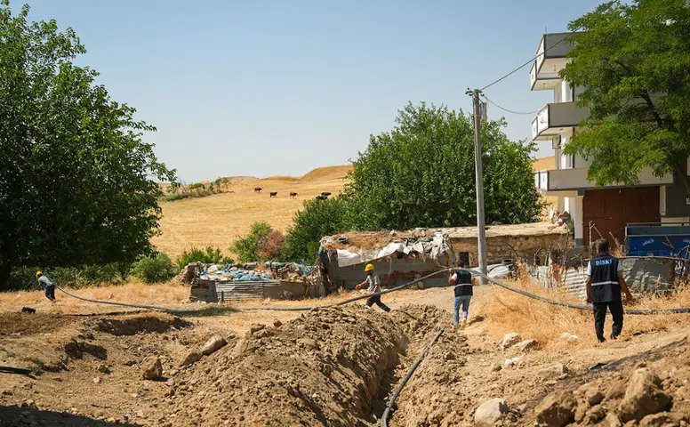 Silvan’da yıllardır süren su sorunu için 1.500 metrelik yeni hat