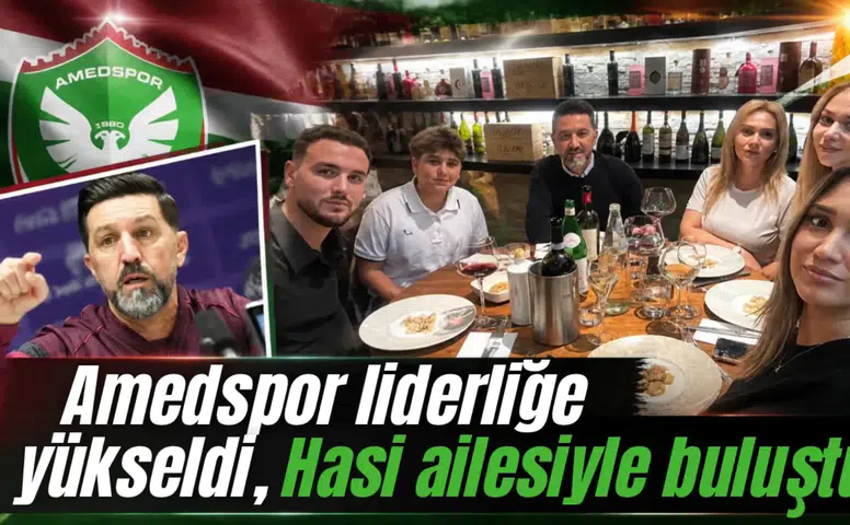 Amedspor liderliğe yükseldi, Hasi ailesiyle buluştu