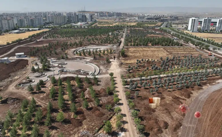 Diyarbakır’ın en büyük parkında çalışmalar yüzde 55’e ulaştı