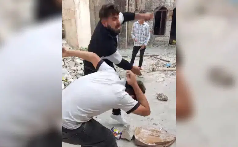 Şanlıurfa'da metruk binada dehşet anları kameraya yansıdı
