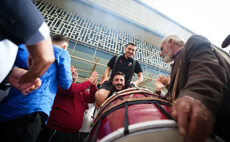 Mardin 1969 Spor taraftarlardan görkemli karşılama