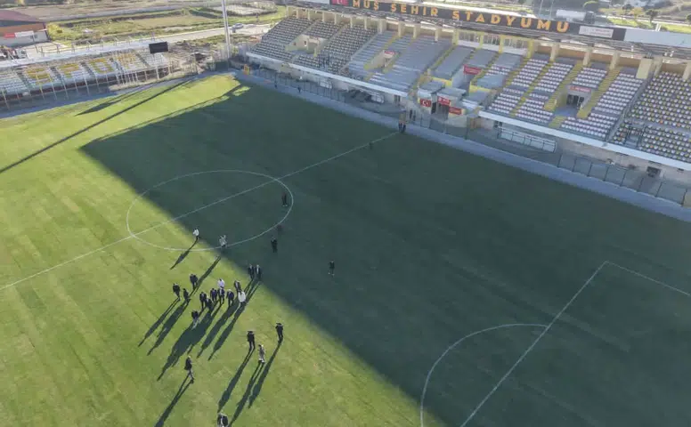 Muş Şehir Stadı 88 milyon liralık yatırımla yenilendi