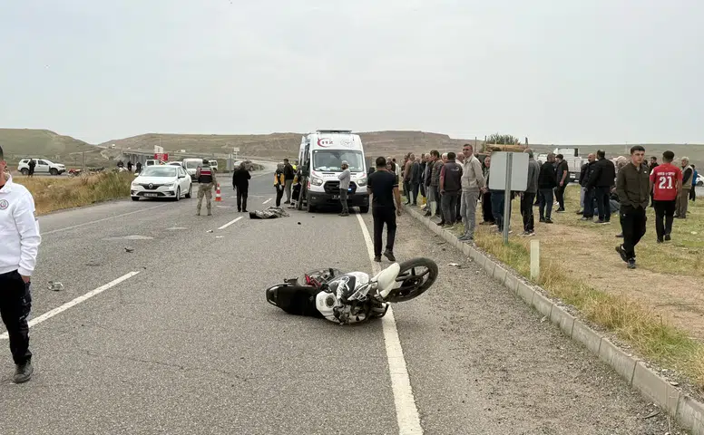 Bismil yolunda feci kaza 14 yaşındaki motosiklet sürücüsü hayatını kaybetti