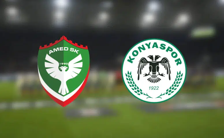 Amedspor Konyaspor maçının ilk 11'leri belli oldu: Sürpriz isimler var