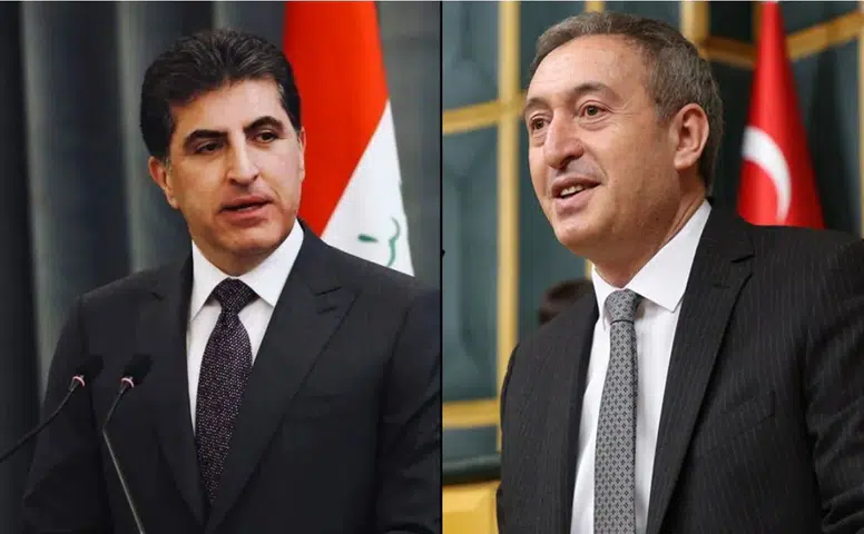 Barzani, DEM Parti Eş Genel Başkanı Bakırhan'a süreç konusunda destek sözü verdi