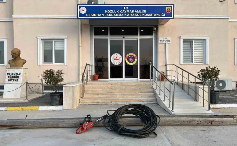 Batman'da kablo hırsızlarına jandarma baskını