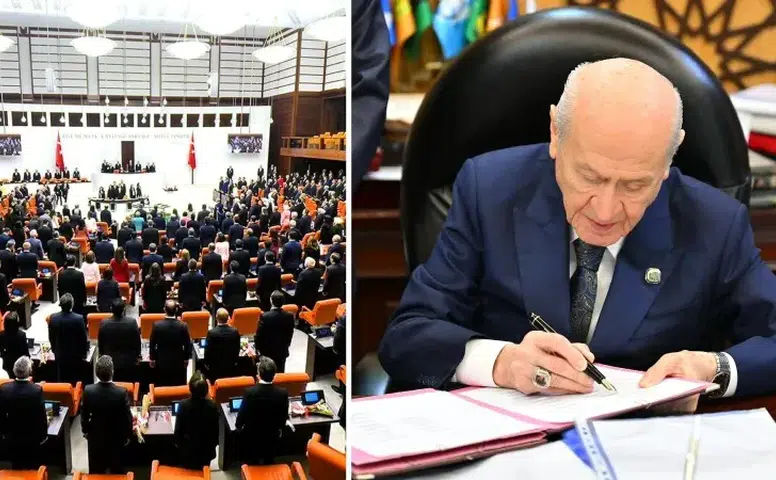 Siyasette kritik imza: Bahçeli'den çerçeve yasa için ilk adım