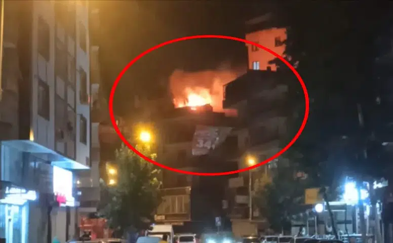 Diyarbakır Yenişehirde çatı yangını sonrası iki kişi gözaltına alındı