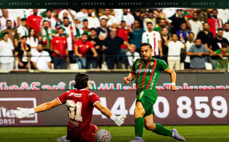 Amedspor'un yıldızı zirveyi sevdi: Erzurumspor'a attığı o şık golle haftanın en iyisi seçildi