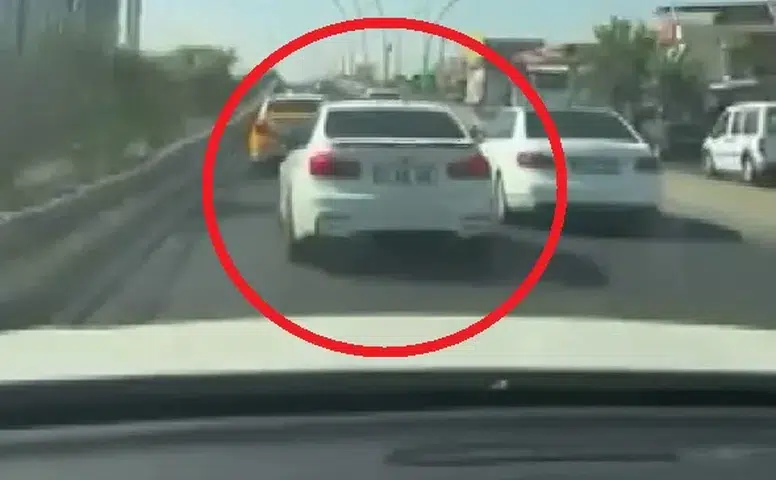 Diyarbakır trafiğinde tehlikeli sürüş kameraya yansıdı