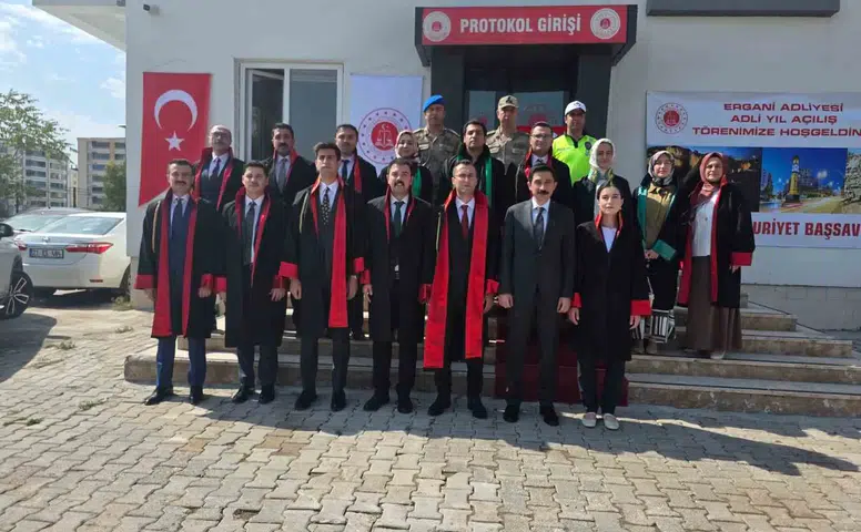 Ergani’de adli yıl törenle başladı, kaymakam ve başsavcıdan ilk mesaj