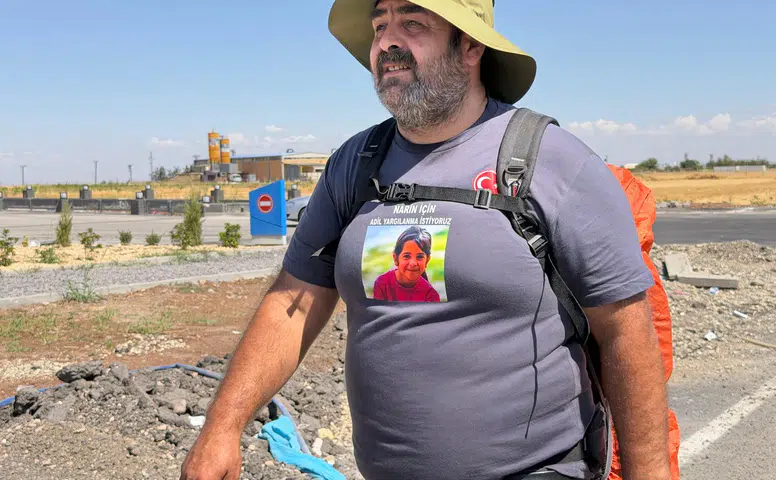 Narin Güran’ın babası Arif Güran Ankara’ya adalet yürüyüşü başlattı
