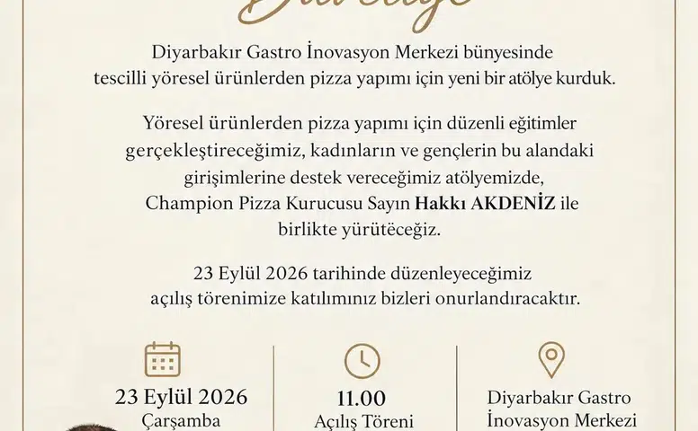 Diyarbakır'da yöresel lezzetler pizza ile dünya mutfağına taşınıyor