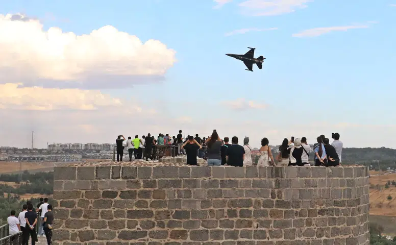 SOLOTÜRK Diyarbakır semalarında nefes kesen bir prova gerçekleştirdi