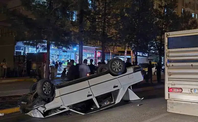 Silvan ilçesinde meydana gelen trafik kazasında bir kişi yaralandı