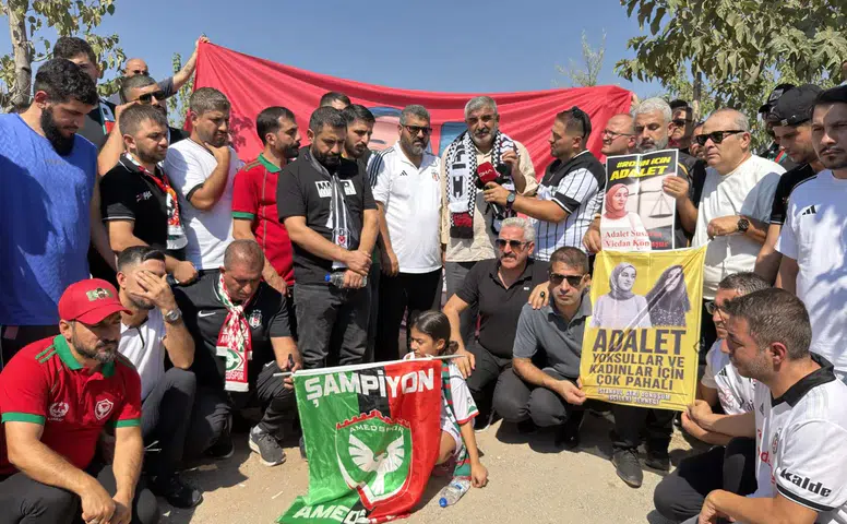 Amed Sportif ve Beşiktaş taraftarları Rojin Kabaiş için bir araya geldi
