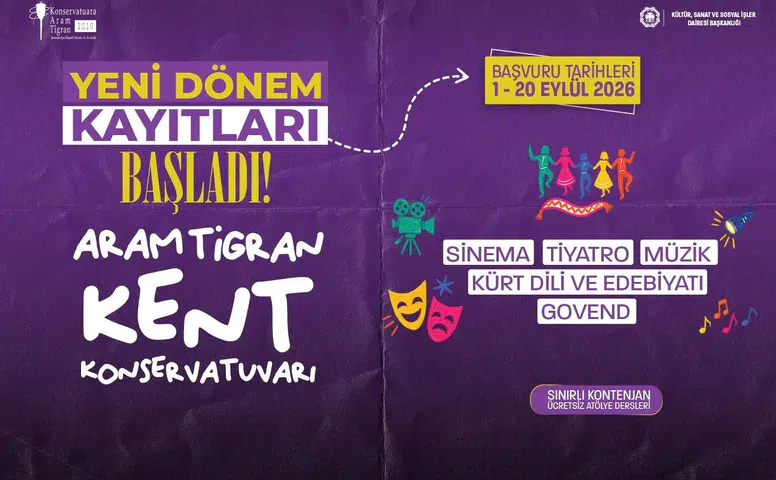 Aram Tigran Kent Konservatuvarı yeni dönem öğrencilerini bekliyor