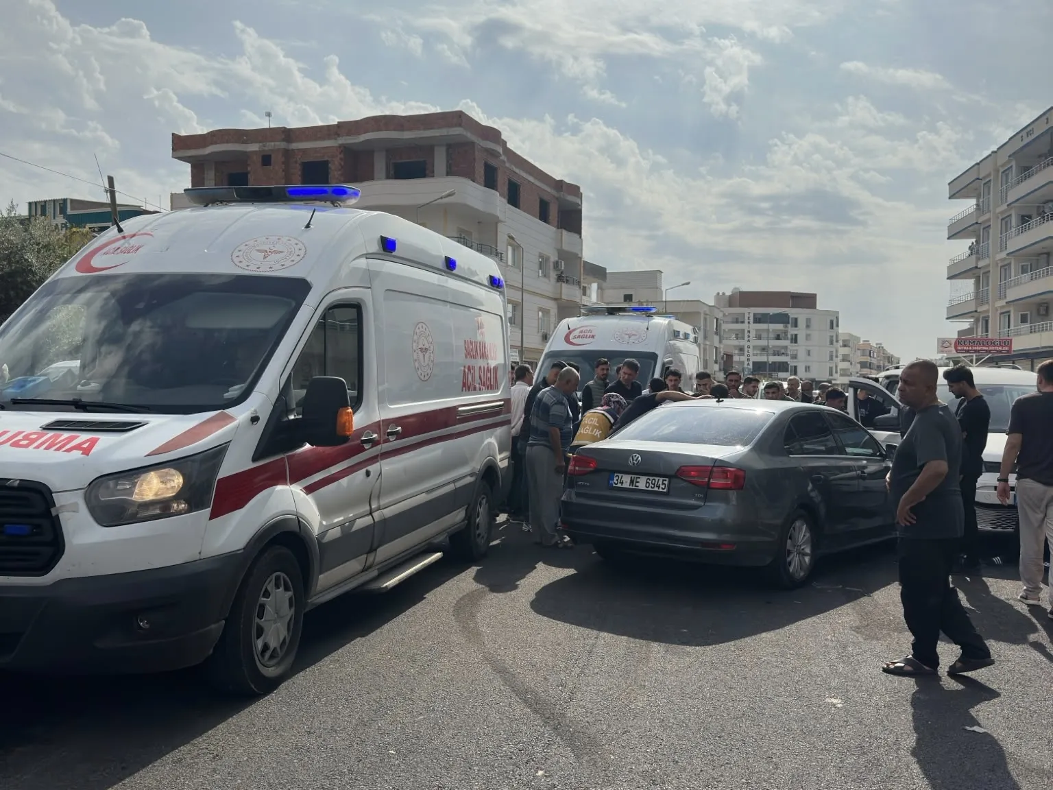 Nusaybin'de otomobilin çarptığı çocuk hastanelik oldu