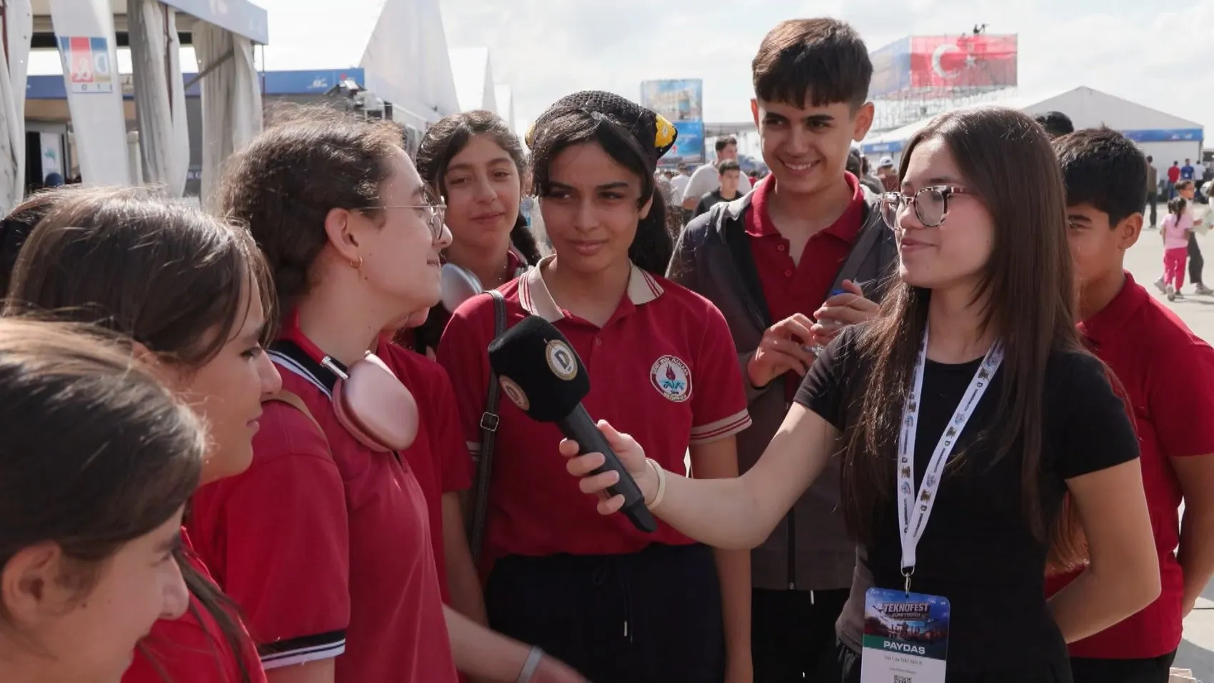 Genç muhabirler TEKNOFEST Şanlıurfa heyecanını sahada haberleştiriyor