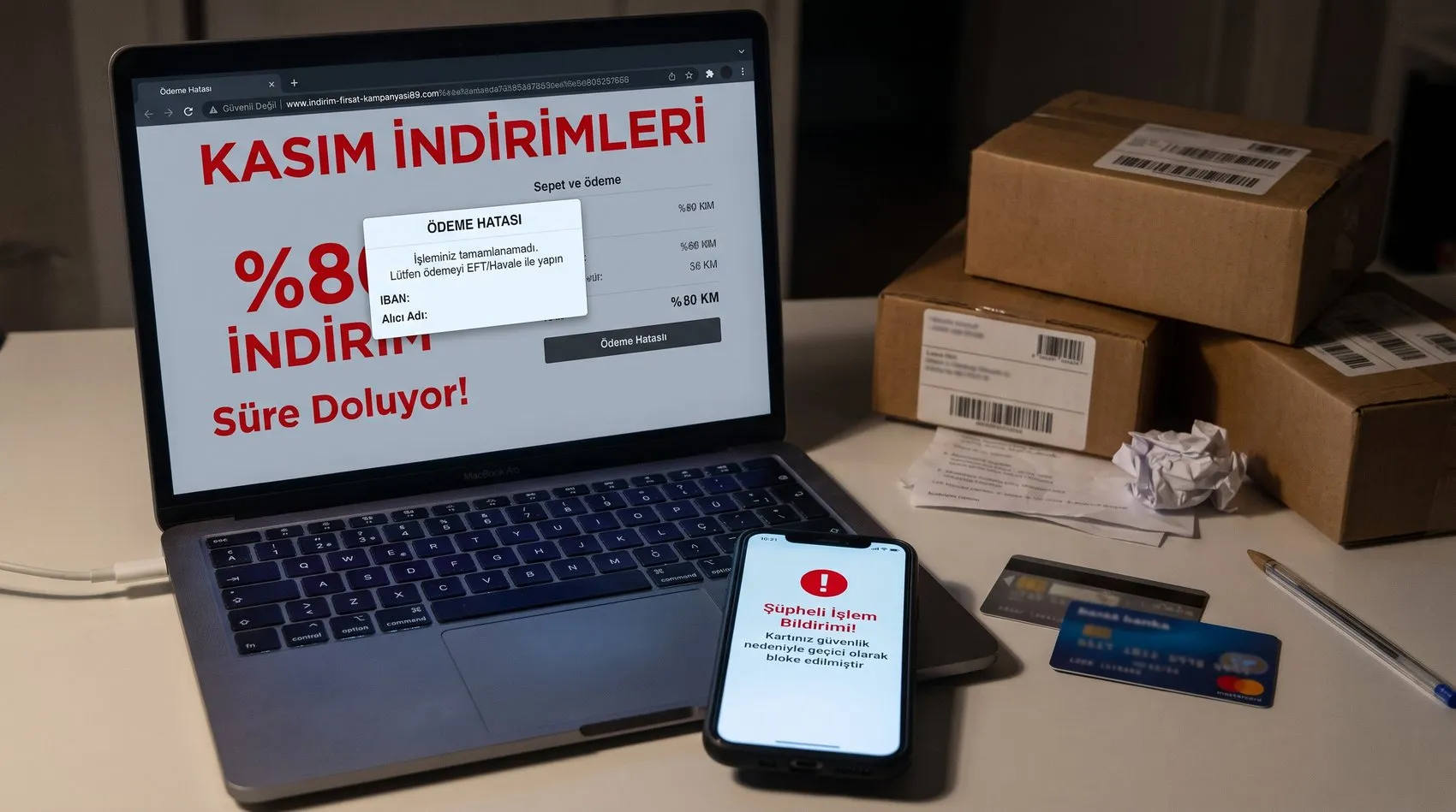 Kasım ayı indirimlerinde sahte sitelere karşı sanal kart önlemi
