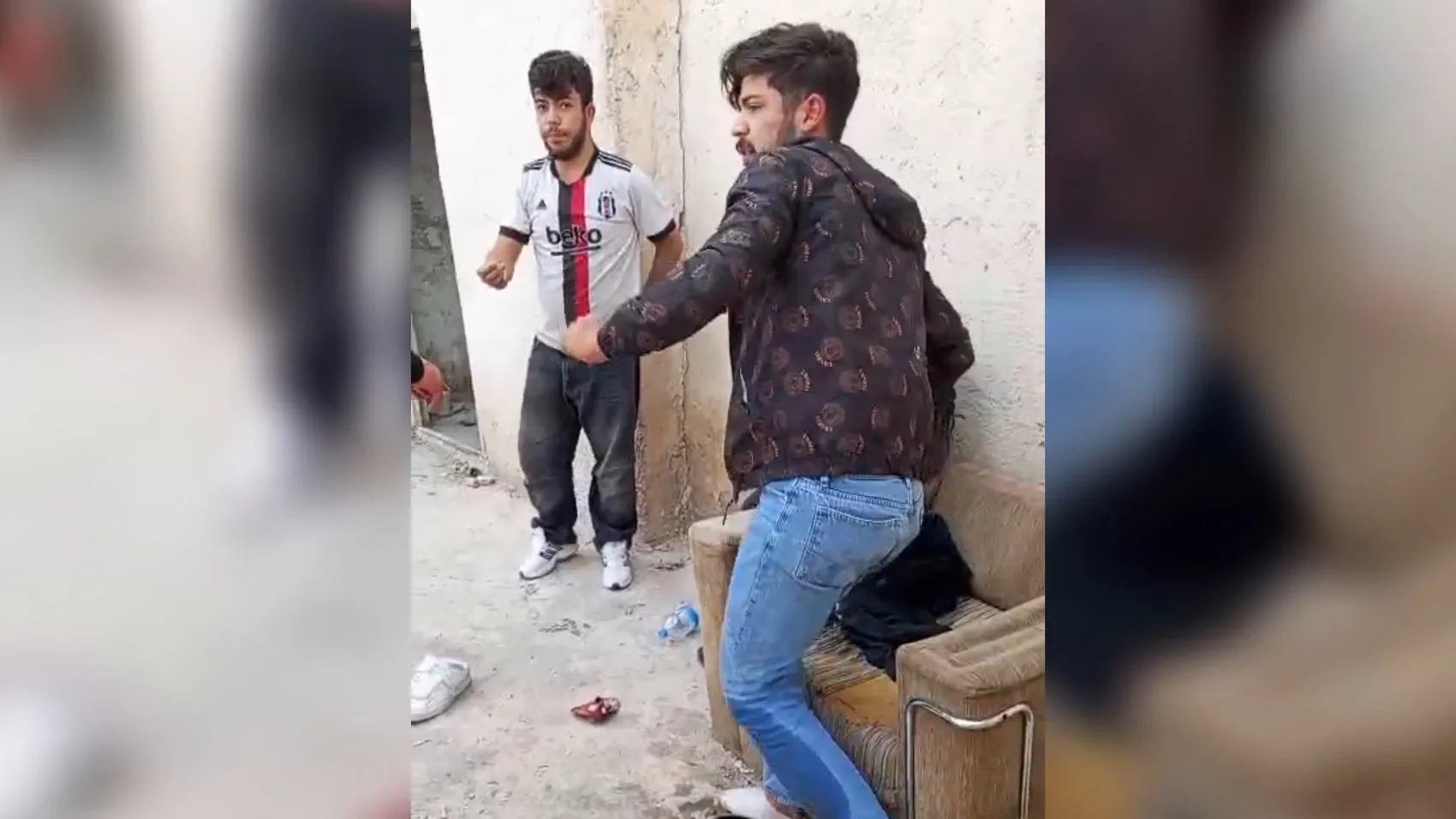 Şanlıurfa'da metruk binada dehşet anları kameraya yansıdı