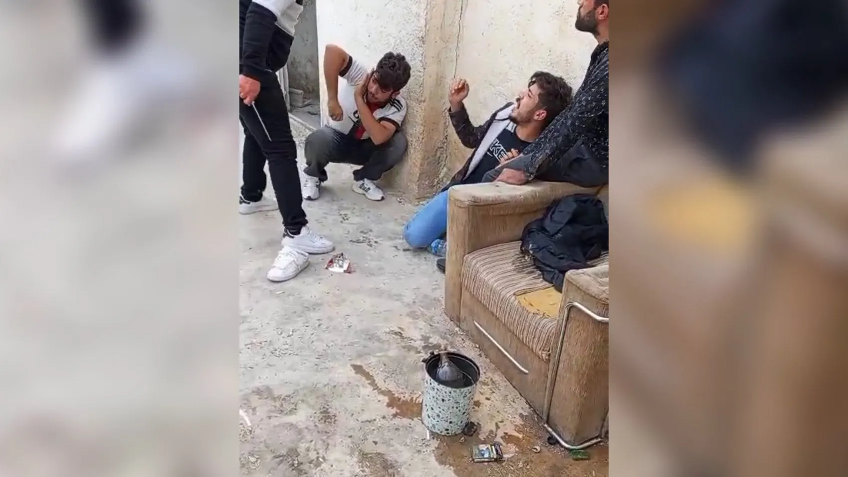 Şanlıurfa'da metruk binada dehşet anları kameraya yansıdı