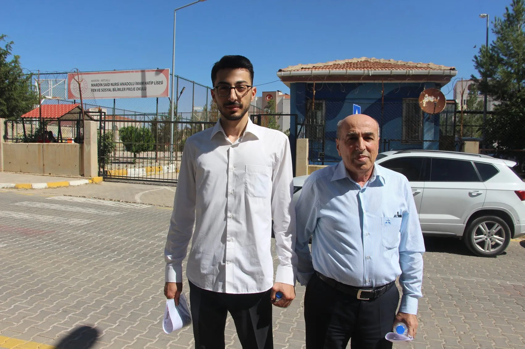 Mardin'de baba oğul aynı üniversite hayali için ter döktü