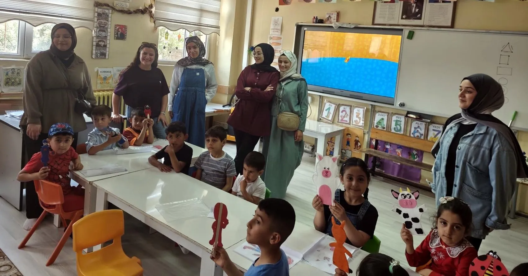 Ağrılı miniklerin kağıttaki hayalleri gerçeğe dönüştü