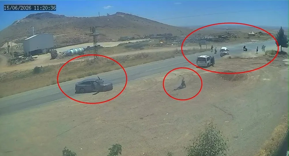 Mardin Derik’te arazi kavgası kameraya yansıdı
