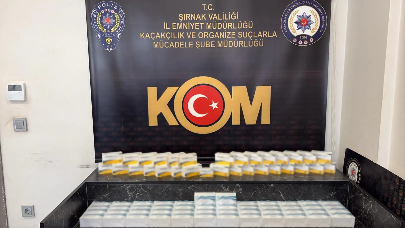 Şırnak'ta piyasaya sürülmek istenen kaçak ilaç operasyonu