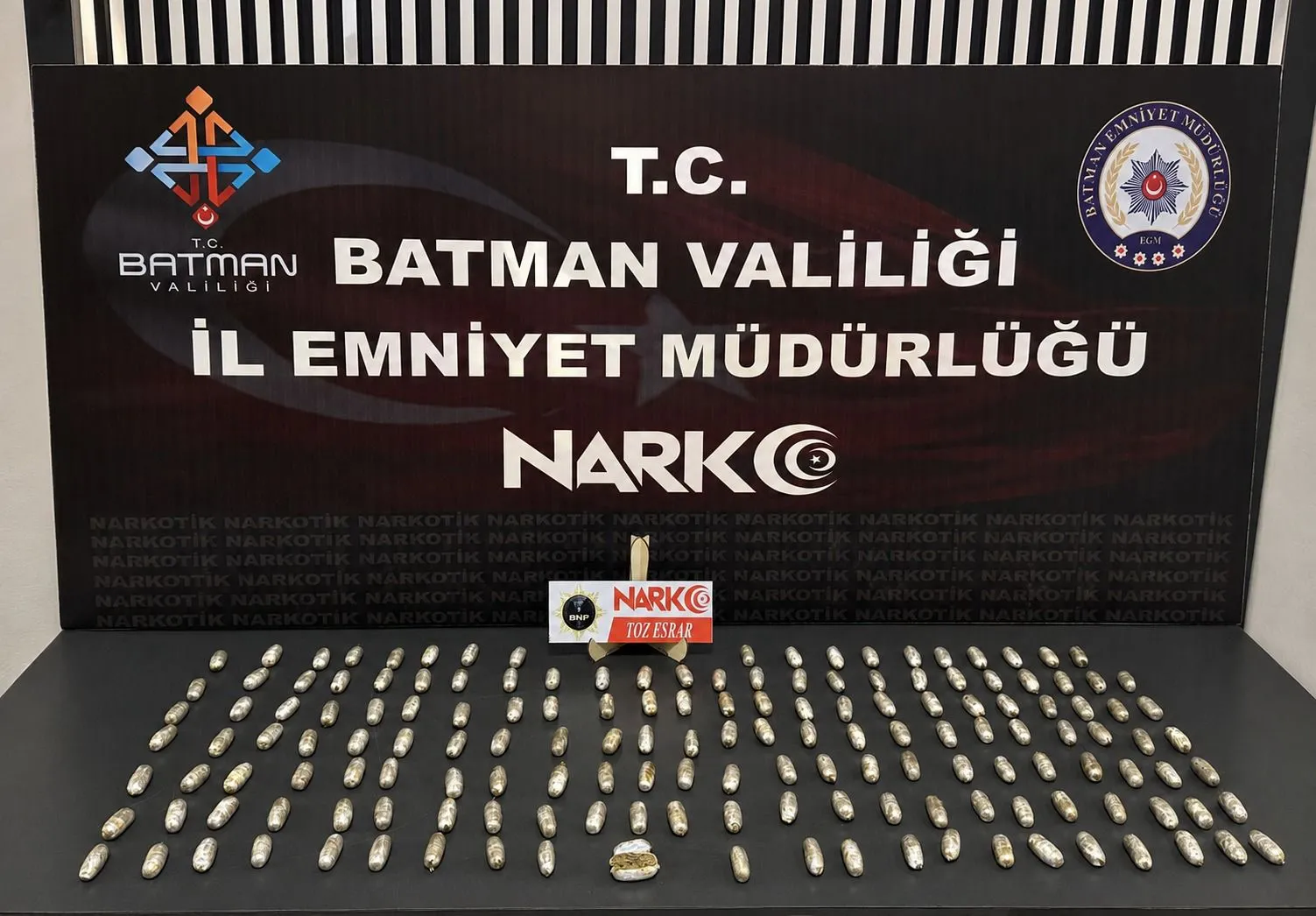 Batman yolunda midesinde uyuşturucuyla yakalanan şüpheli cezaevine gönderildi