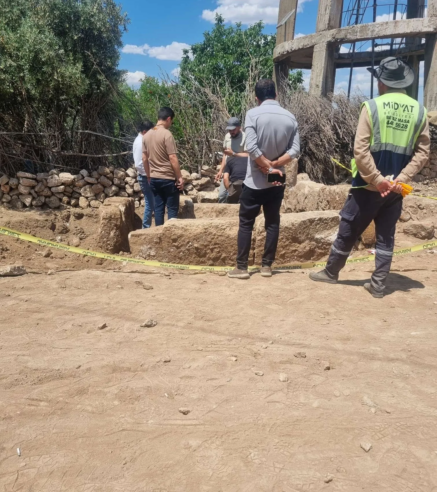 Midyat'ta peyzaj kazısında tarih gün yüzüne çıktı