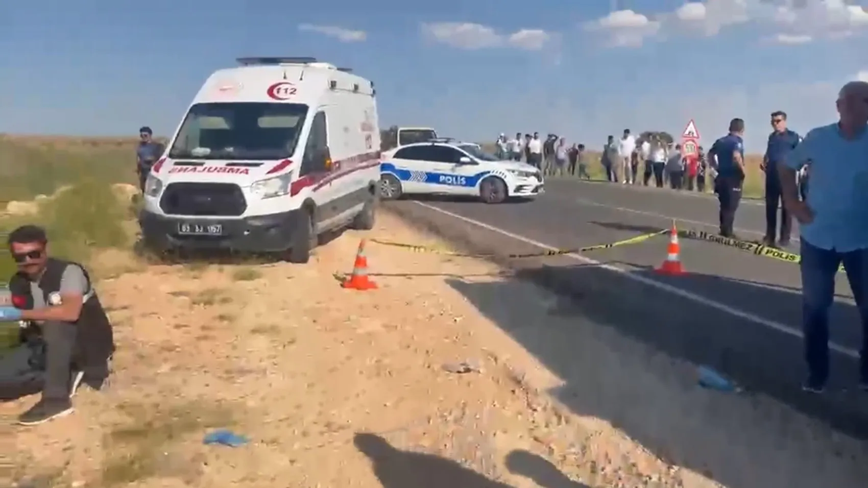 Şanlıurfa yolunda feci kaza 2 kişi hayatını kaybetti