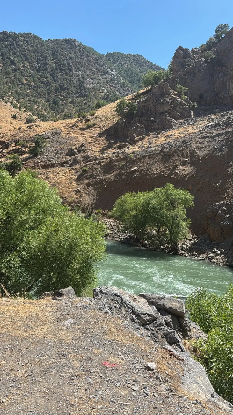 Beytüşşebapta çaya düşen genci arama çalışmaları sınır ötesine taşındı