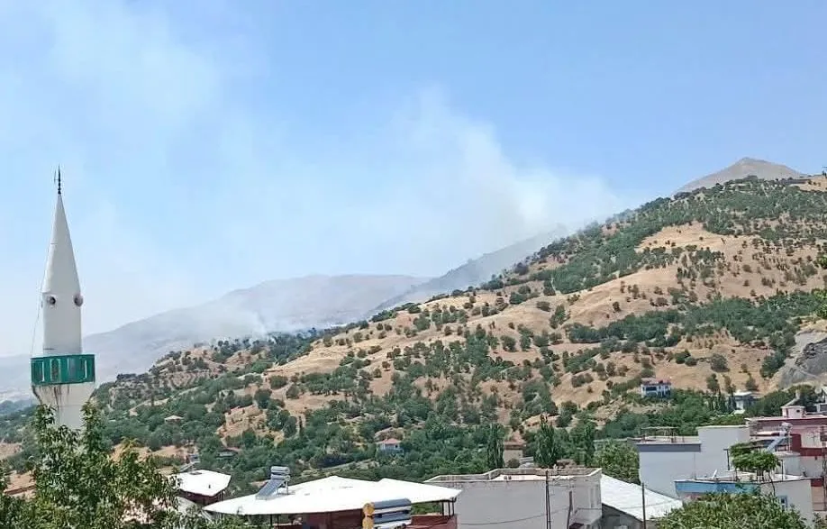 Çüngüş kırsalında alevler yükseliyor