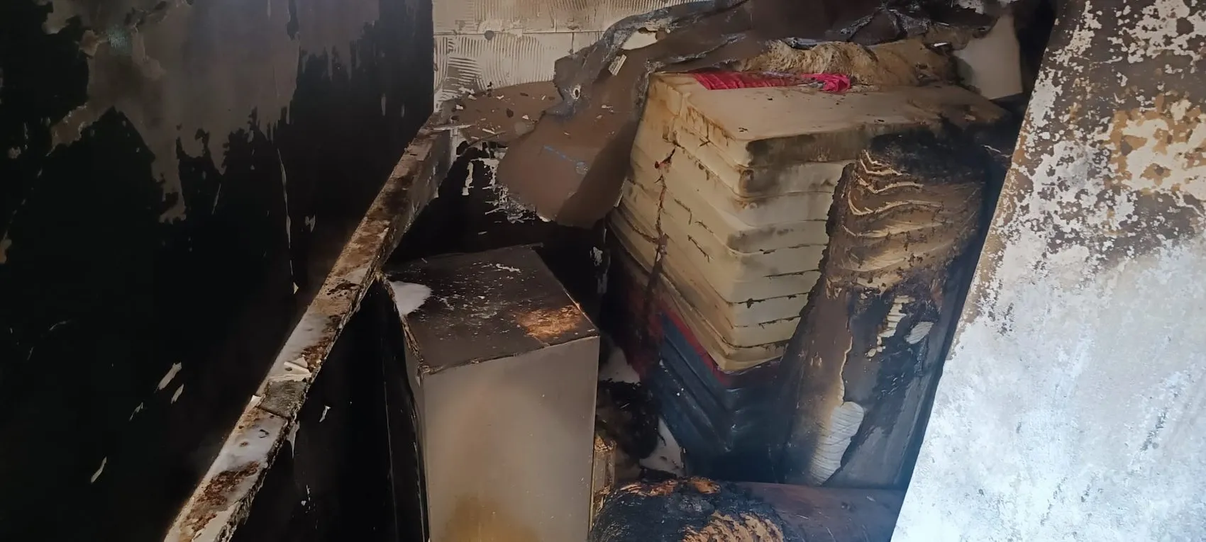 Mardin Nusaybin'de bir halı mağazası çıkan yangınla küle döndü