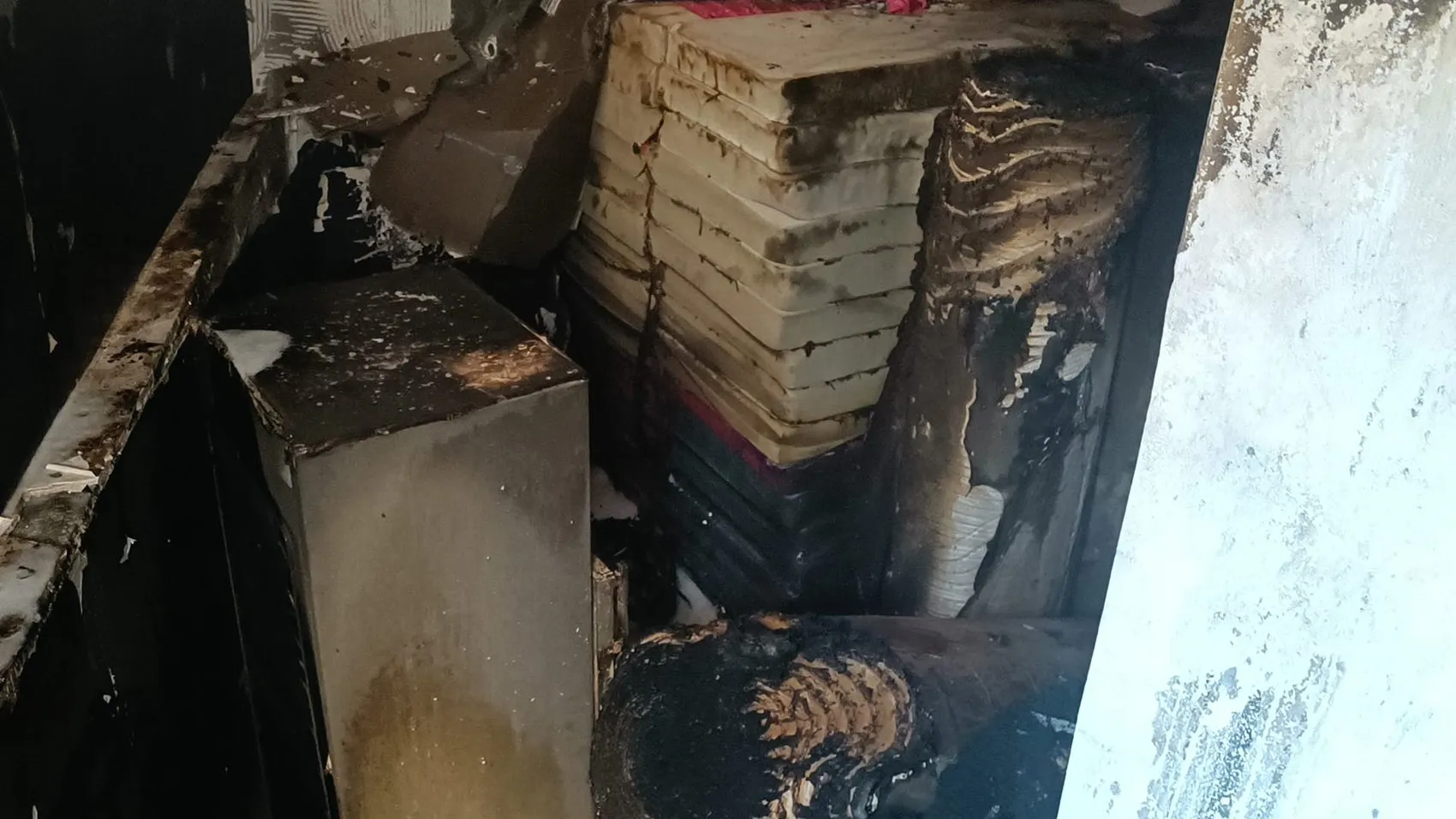 Mardin Nusaybin'de bir halı mağazası çıkan yangınla küle döndü