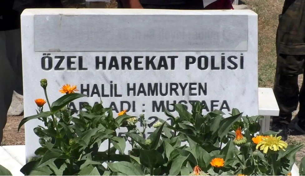 Milli sporculardan şehit Halil Hamuryenin kabrine anlamlı ziyaret