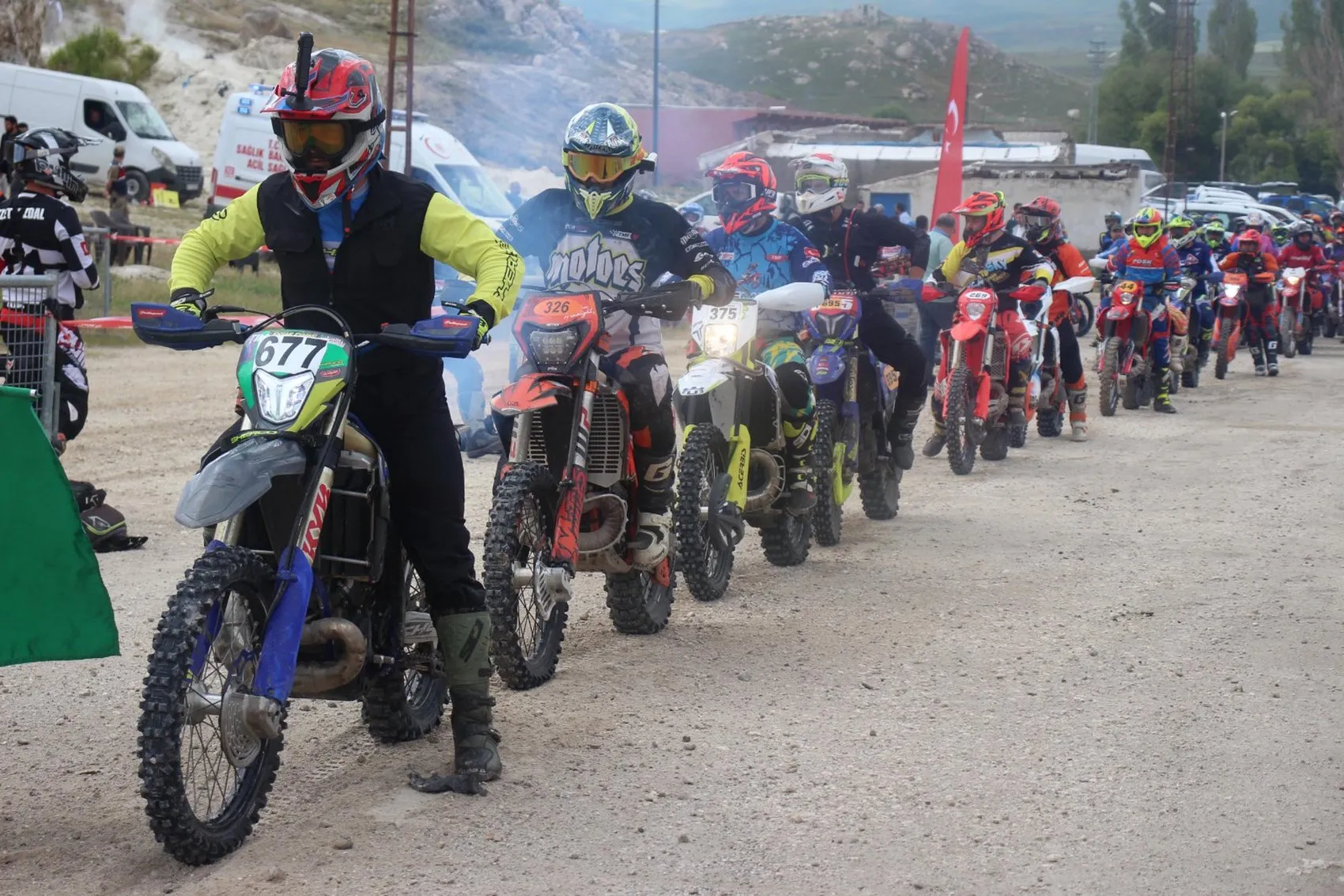 Ağrı zirvelerinde motor sporları heyecanı nefes kesti