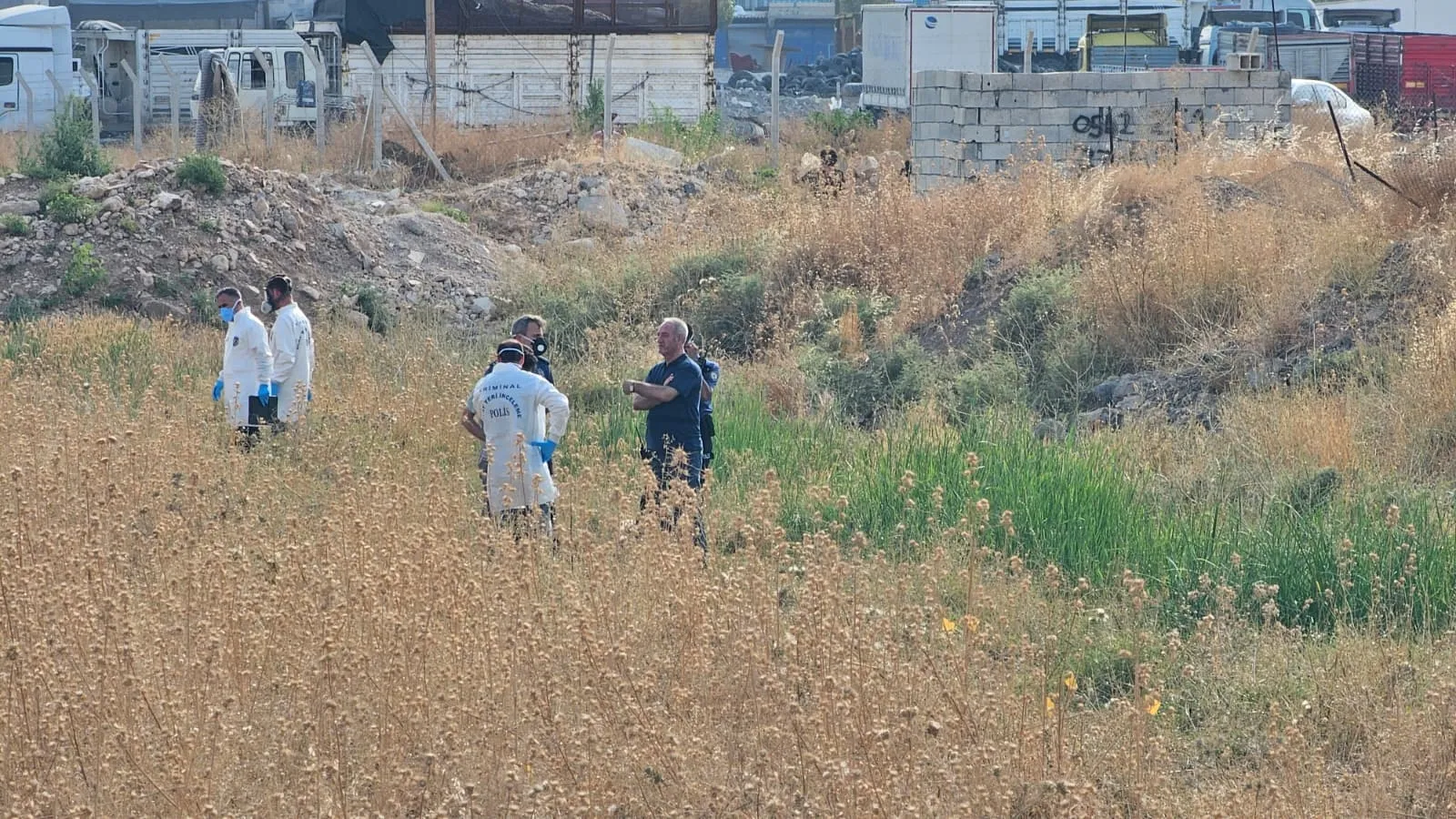 Yenice Mahallesi sınırları içindeki bir tarlada cansız erkek bedeni bulundu