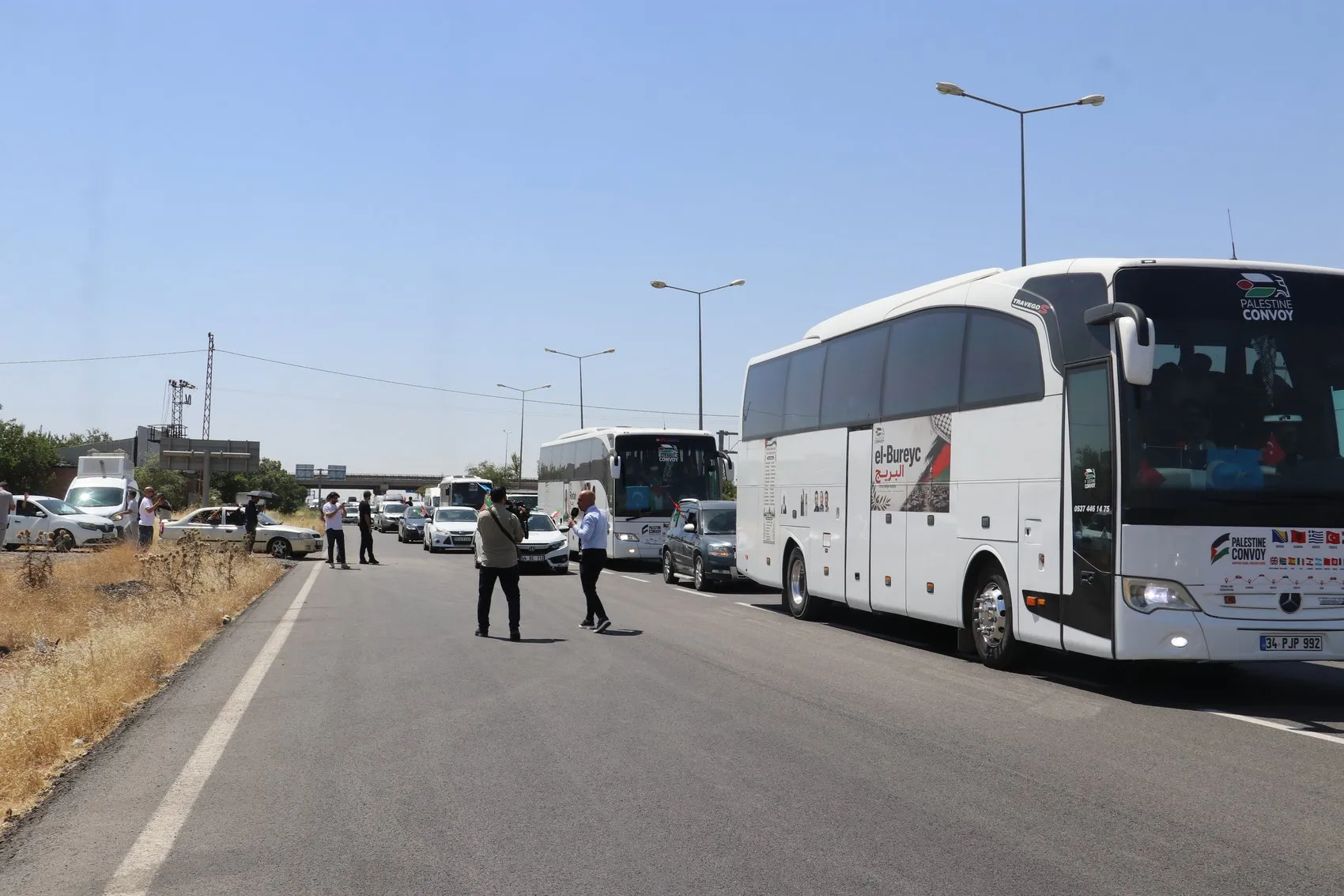 Avrupa'dan Yola Çıkan Filistin Konvoyu Diyarbakır'a Ulaştı