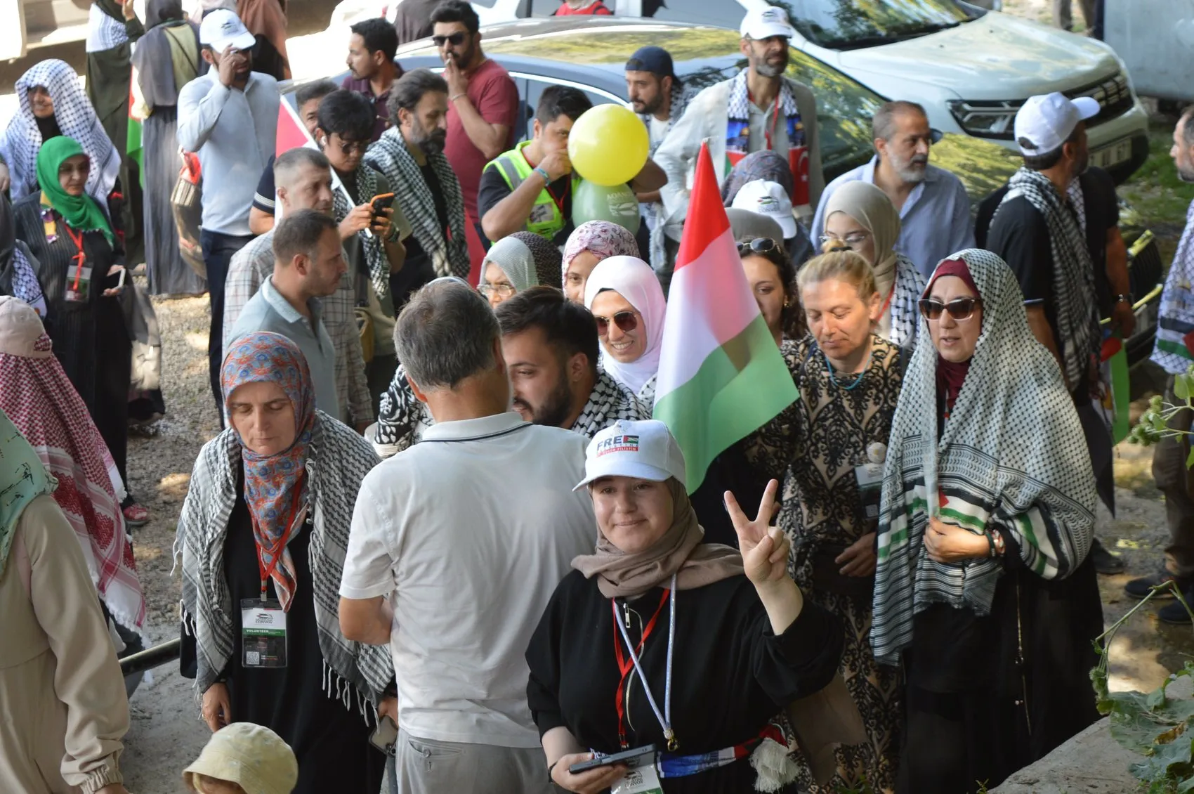 Filistin halkına destek için yola çıkan konvoy Mardin’e ulaştı