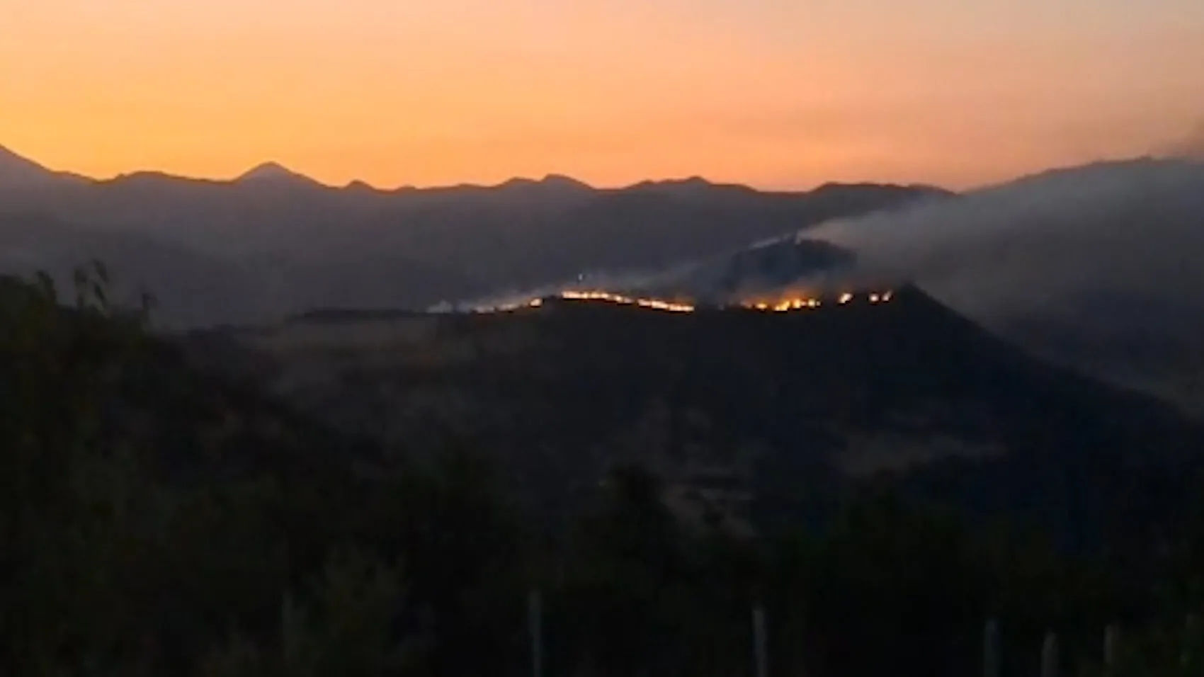 Karakoçan kırsalında gece saatlerinde ormanlık alanda yangın çıktı