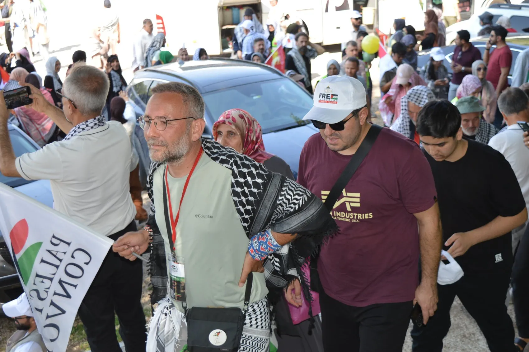 Filistin halkına destek için yola çıkan konvoy Mardin’e ulaştı